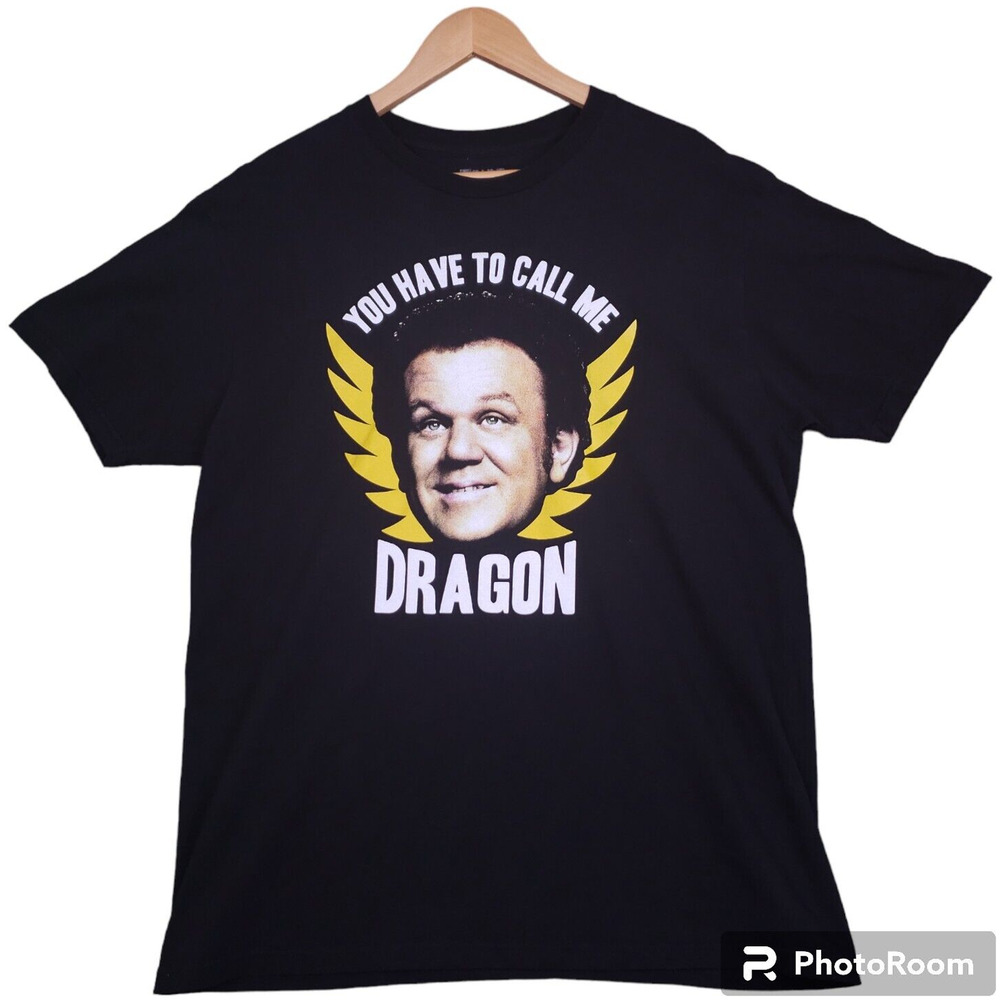 Step Brothers Men’s Dragon Graphic T-Shirt Sz Large Black Funny Movie Tee EUC
